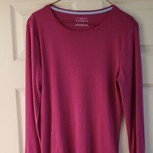 Talbots long sleeve tee - plum color - size M